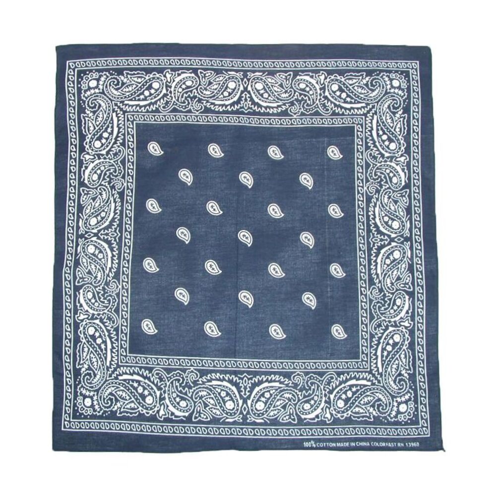 CTM Cotton Paisley All-Purpose Bandanas (Pack of 5 of Same Color)